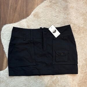 MEDUSA black cargo mini skirt (small) black